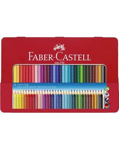 Etui en métal de 36 Crayons de couleur Colour GRIP : FABER CASTELL Visuel