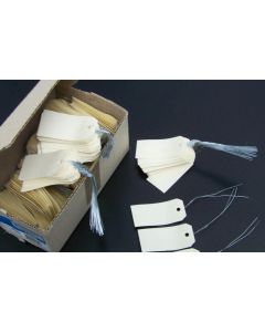 Etiquettes à trou et fil de fer - 120 x 57 mm - Beige : AGIPA Lot de 1000 Image