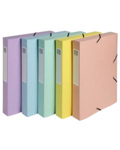 Boîte de classement Cartobox - Dos 40 mm - Assortiment : EXACOMPTA Aquarel image