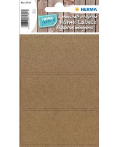 Étiquettes adhésives rondes - diamètre 60 mm - brun naturel HERMA Lot de 360 - photo