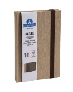 Carnet de Notes - Pages lignées 17 x 11 cm - Marron LE DAUPHIN Nature