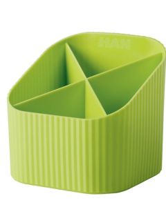 Photo Pot à crayons Multipot Economy - Bleu transparent : HELIT H6390230