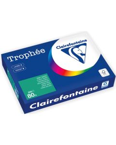 Ramette de papier Trophée de 500 feuilles A4 - Vert sapin : CLAIREFONTAINE Visuel