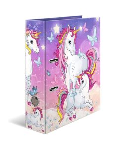 Classeur à 2 anneaux - Dos de 70 mm - Licornes : HERMA Ecole maternelle image