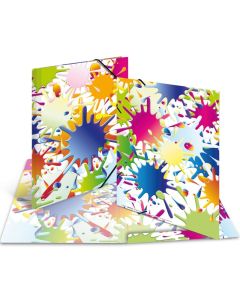 Chemise à élastiques A3 - Motif Tâches de couleurs Design : HERMA image