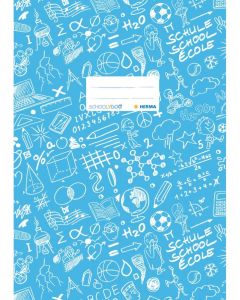 Protège-cahier à motifs - Format A4 - Bleu ciel : HERMA Schoolydoo (19410)