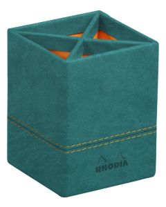 Pot à crayons 4 compartiments - Noir/Orange RHODIA