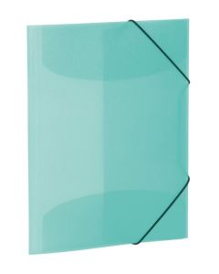 Chemise à élastiques A3 en PP translucide - Turquoise HERMA image