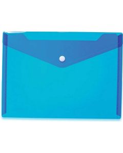 Pochette enveloppe A4 à bouton-pression - Violette Transparente HERMA