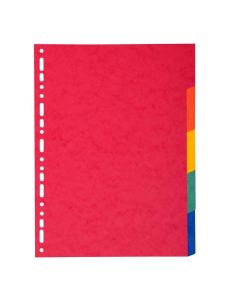 EXACOMPTA : Jeu de 5 intercalaires neutres en carte recyclée 2105E