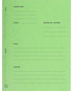 Dossier de plaidoirie  Avocat  - Vert tilleul  220103E Exacompta