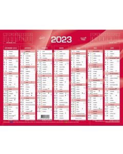 Photo Calendrier mural 2022 - 270 x 210 mm QUO VADIS Rouge