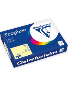Ramette de papier Trophée de 250 feuilles A4 160g - Jaune canari : CLAIREFONTAINE Visuel