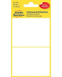 AVERY Etiquettes adhésives - 77 x 59 mm - Blanc