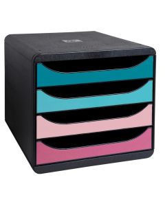 Module de rangement 4 tiroirs - Assortiments -Big Box EXACOMPTA Skandi