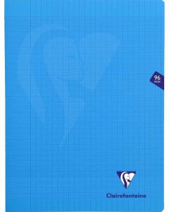 Cahier A4 - 96 pages - Grands Carreaux - Violet CLAIREFONTAINE Mimesys