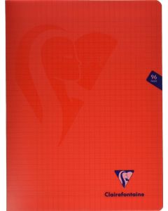 Cahier A4 - 96 pages - Grands Carreaux - Violet CLAIREFONTAINE Mimesys
