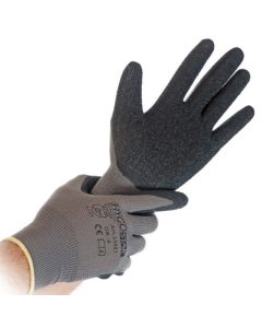 Gants de travail en nylon tricoté SKILL - Gris/Noir - Taille L HYGOSTAR