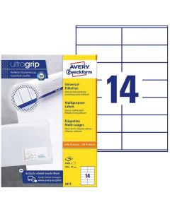 Photo Étiquettes adhésives ProNature 105 x 41 mm AVERY 3477