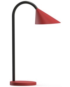 Lampe de bureau LED à basse consommation - Rouge/Noir : UNILUX Sol (400077406)
