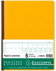EXACOMPTA 4050E  Registre de 5 colonnes 320 x 250 mm (Journal comptable)