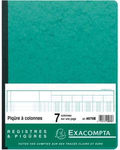 EXACOMPTA 4070E : Registre de 7 colonnes 320 x 250 mm