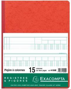 Journal de caisse ou banque 320 x 250 mm EXACOMPTA 6510E Registre comptable