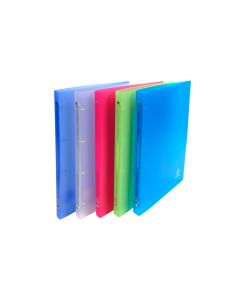 Exacompta 51169E Chromaline : Classeur souple Assortiment - 4 anneaux