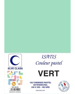 Chemise pour dossier A4 - 160 g - Vert ELVE Isatis Lot de 102