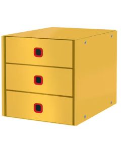 Bloc de rangement Click & Store Cosy - 3 tiroirs - Jaune : LEITZ image