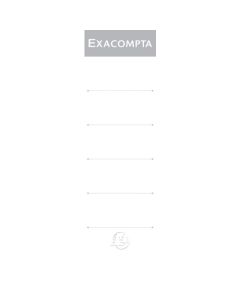 Etiquettes adhésives pour dos de classeur - 80 mm Blanc EXACOMPTA Lot de 10 image