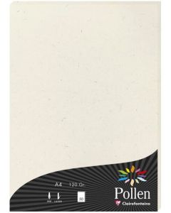 Feuilles de couleur A4 - Blanc naturel POLLEN Natura Lot de 50