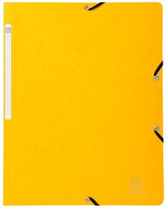 Chemise à élastiques sans rabat Carte lustrée - Jaune : EXACOMPTA Modèle