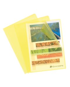 EXACOMPTA 56116E : Pochettes à coins A4 - PP12  - Jaune