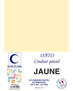 Chemise pour dossier A4 - 210 g - Jaune ELVE Isatis Lot de 102