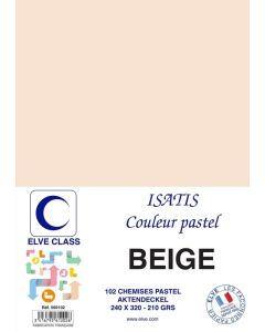 Chemise pour dossier A4 - 210 g - Beige ELVE Isatis Lot de 102