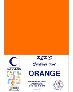 Chemise pour dossier A4 - Orange ELVE Pep's Lot de 102