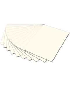 Carton de Bricolage 500 x 700 mm - Blanc perle - 300 g/m² : FOLIA Lot de 10 Visuel