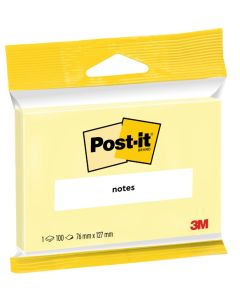 Notes adhésives quadrillées - Jaune - 102 x 152 mm POST-IT 