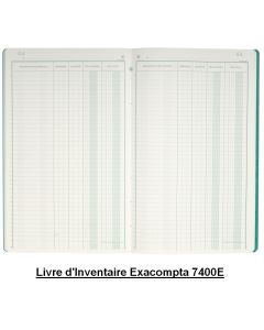 Livre d'inventaire 7400E EXACOMPTA Registre comptable