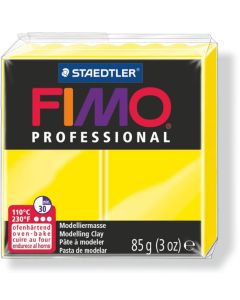 Pâte à Modeler Fimo Professional durcissante au four - 85 g - Jaune citron : STAEDTLER Visuel