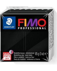 Pâte à Modeler durcissante au four FIMO Professional - 85 g - Noir : STAEDTLER Visuel