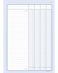 ELVE  : Registre 81041 - Journal de 4 colonnes sur 1 page - 297 x 210 mm