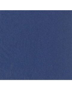 Serviettes de table Cocktail - 240 x 240 mm - Bleu foncé : PAP STAR Lot de 250