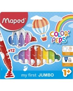 Étui de 12 feutres - Color'Peps Jumbo - Assortiment MAPED Image