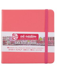 Carnet de croquis Rouge corail - 120 x 120 mm ROYAL TALENS Art Creation