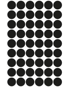 Photo Pastilles adhésives 12 mm - Noir AVERY Étiquettes rondes