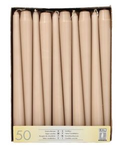 Bougie chandelier - Poudré 25 cm STARPAK Lot de 50