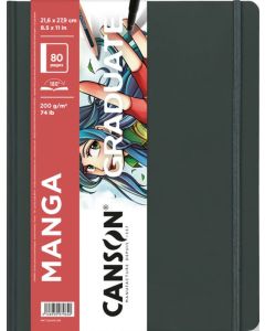 Carnet de croquis Noir - 216 x 279 mm CANSON Graduate Manga