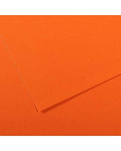 Feuille de papier dessin Mi-teintes - Orange rouge - 500 x 650 mm : CANSON Visuel